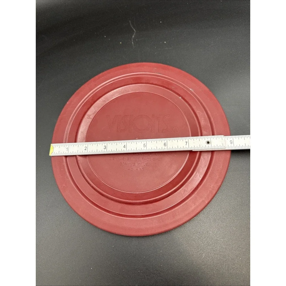 Vision Ware Cranberry Plastic Lid V-31-PC‎ Only. 9